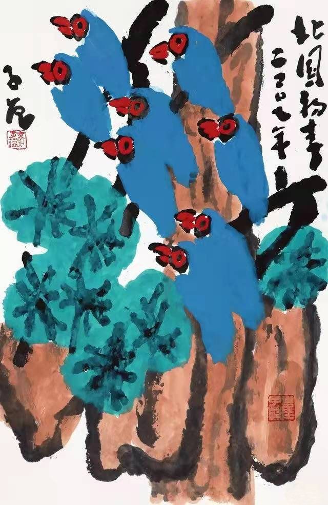 大写意花鸟画家崔子范艺术历程(图18)